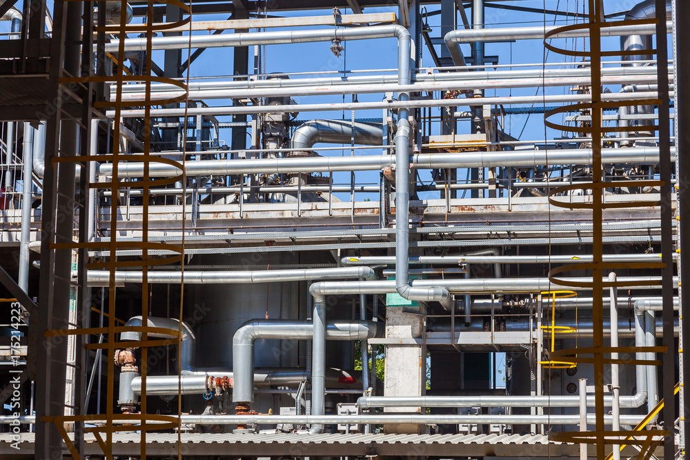 Equipment inside chemical production Equipment inside chemical production
