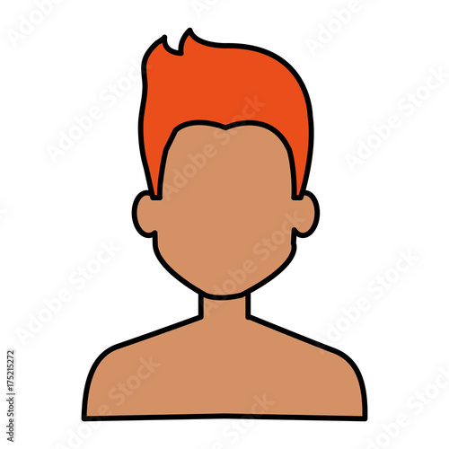 young man shirtless avatar character