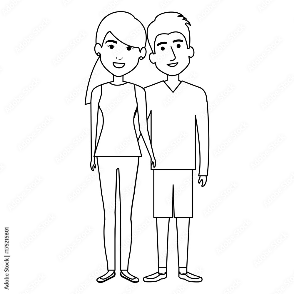 lovers couple avatars character lovers couple avatars character