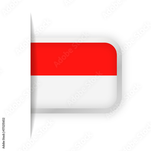 Free Download Indonesia Flag Vector Bookmark Icon - GFXLoad