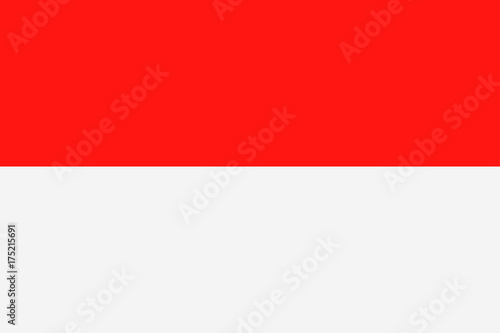 Indonesia Flag Vector Flat Icon