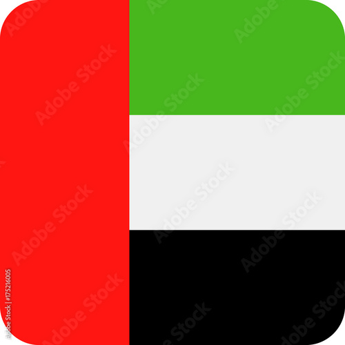 Free Download United Arab Emirates Flag Vector Square Flat Icon - GFXLoad