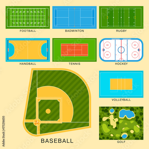 Sport game field vector ground line playground soccer green stadium grass background winner champion illustration