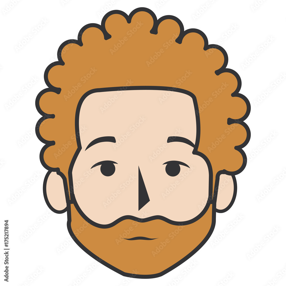 young man head avatar character young man head avatar character