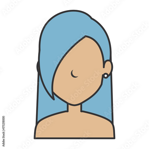 beautiful woman shirtless avatar character