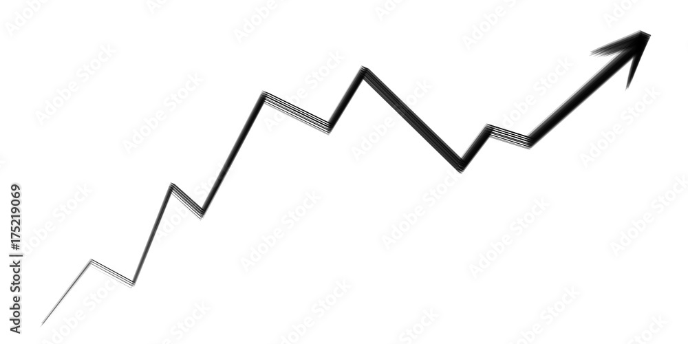 Hand-drawn arrow going up Hand-drawn arrow going up