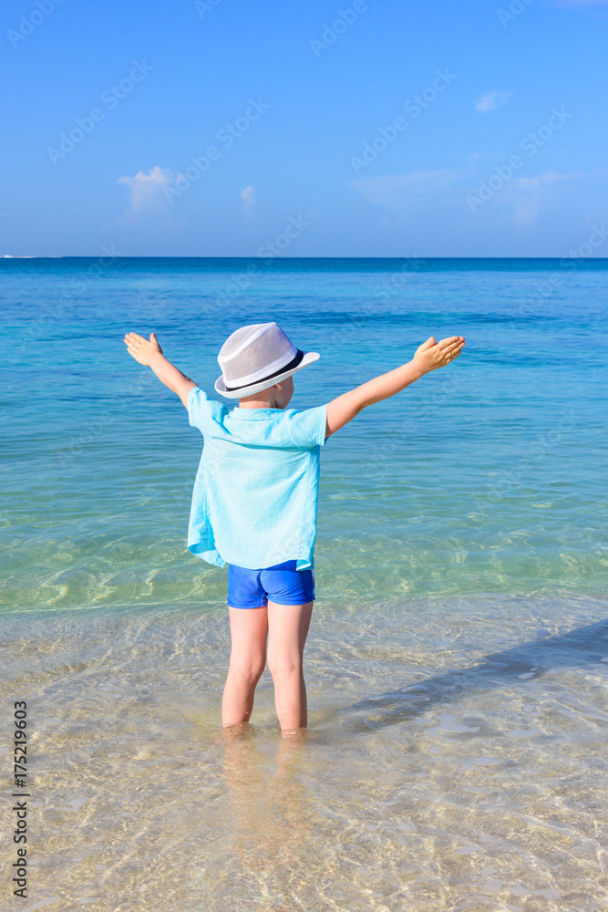 the boy in the Panama at sea Caribbean Dominican Republic the boy in the Panama at sea Caribbean Dominican Republic