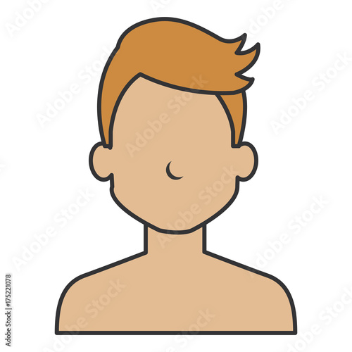 young man shirtless avatar character
