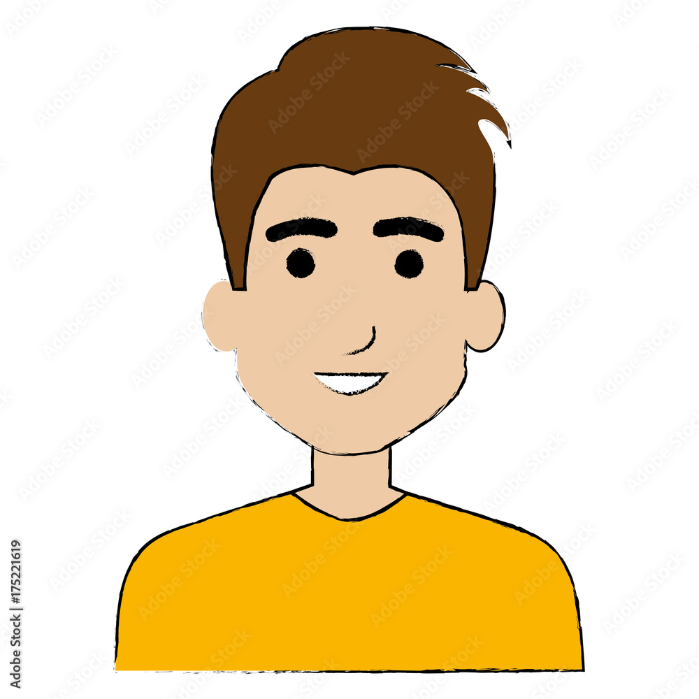 young man avatar character young man avatar character