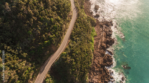 Aerial Shot of Great Ocean Road, Australia photo
