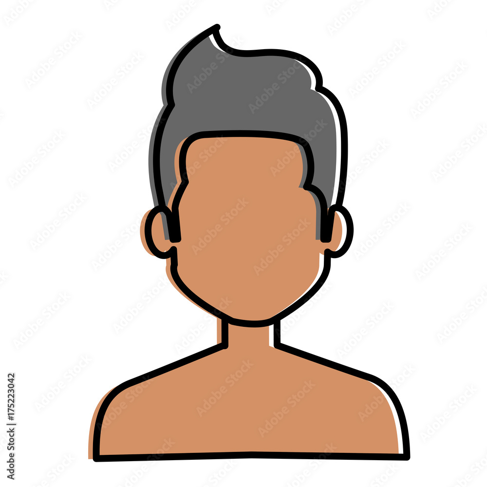young man shirtless avatar character young man shirtless avatar character