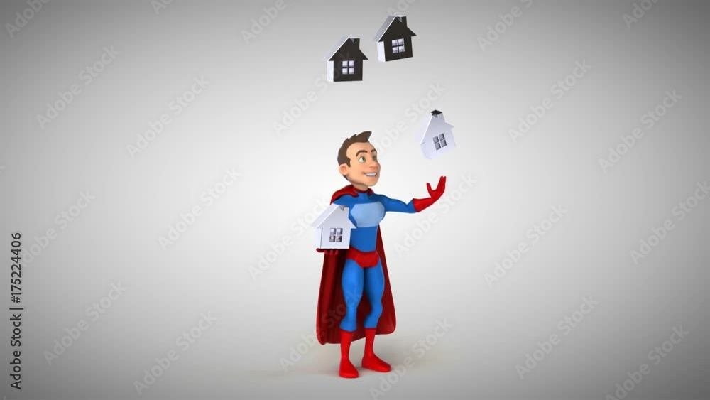 Fun superhero - 3D Animation Fun superhero - 3D Animation