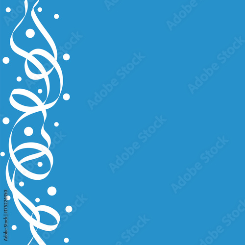 Wallpaper Mural white confetti and snowflakes on blue christmas background, stock vector illustration Torontodigital.ca