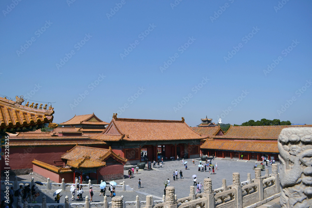 Tourists visiting Forbidden Palace in Beijing. Pic was taken in September 2017