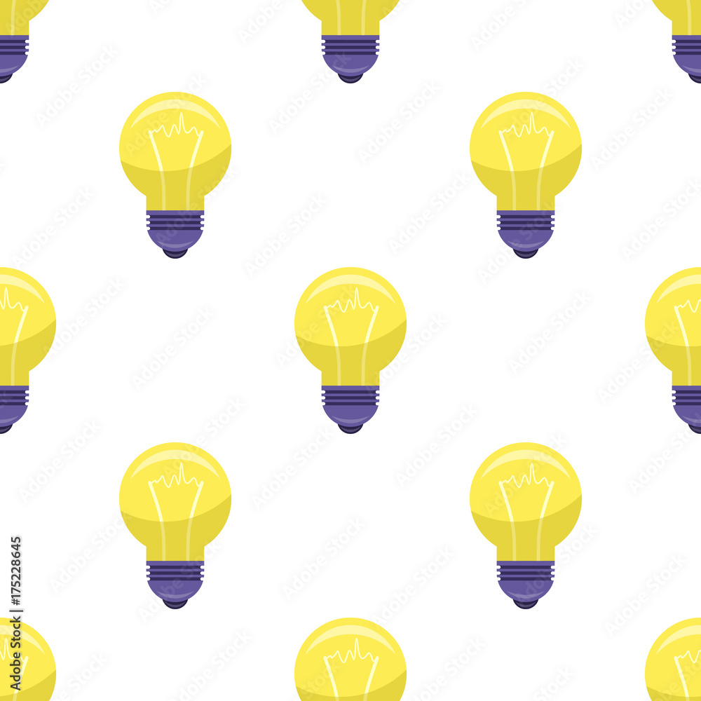 Yellow Bulb Isolated on White Presenting Idea Yellow Bulb Isolated on White Presenting Idea