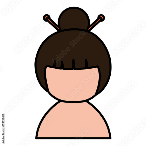 little japanese doll shirtless kawaii character