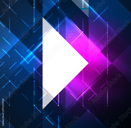 Cosmic electric background with shiny glowing plexus electricity impulses