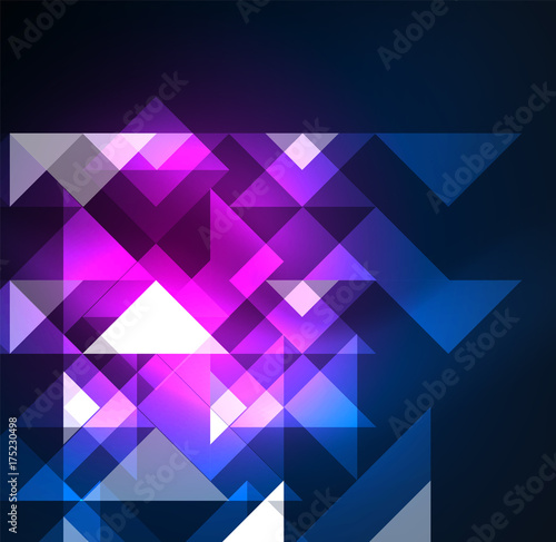Cosmic electric background with shiny glowing plexus electricity impulses