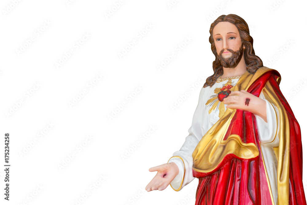 Jesus on a white background