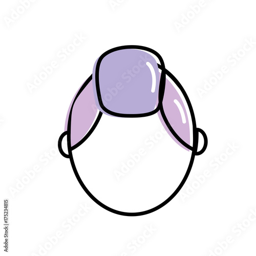 avatar man head with hairstyle design