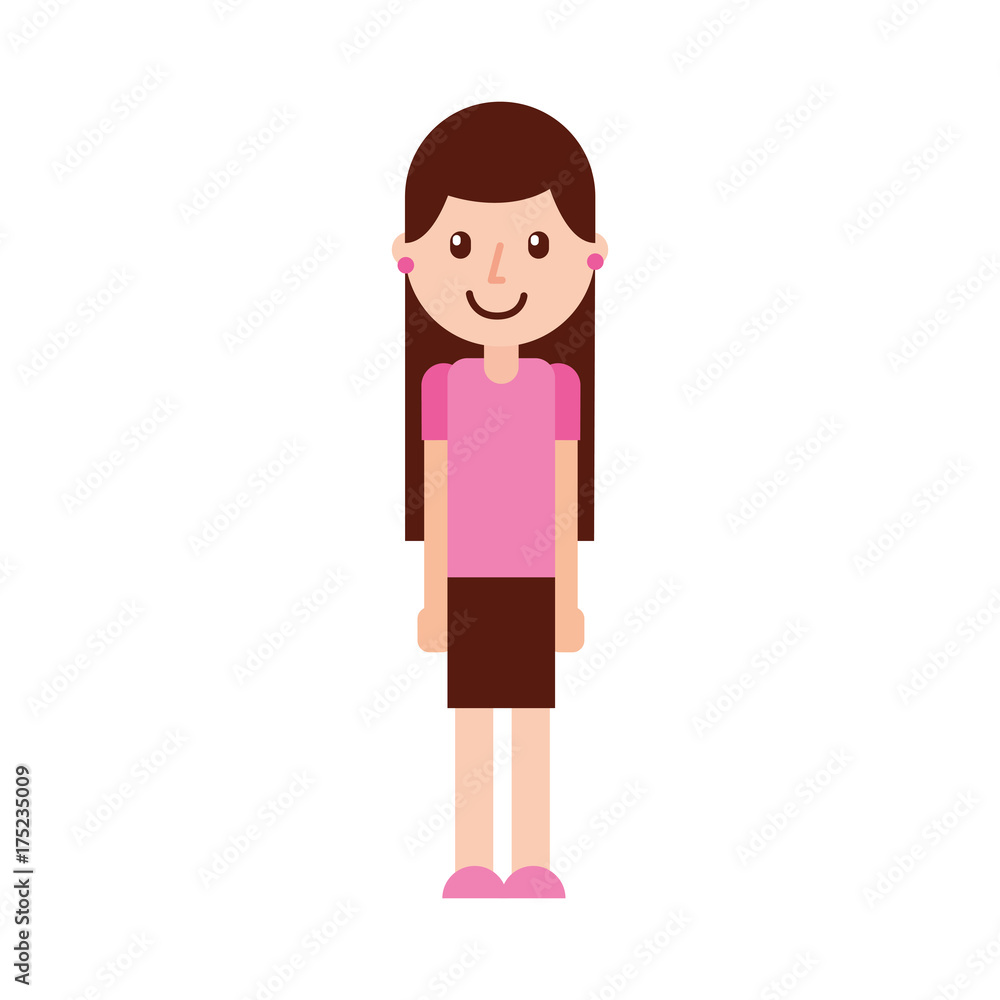 cartoon girl teacher professional character vector illustration cartoon girl teacher professional character vector illustration