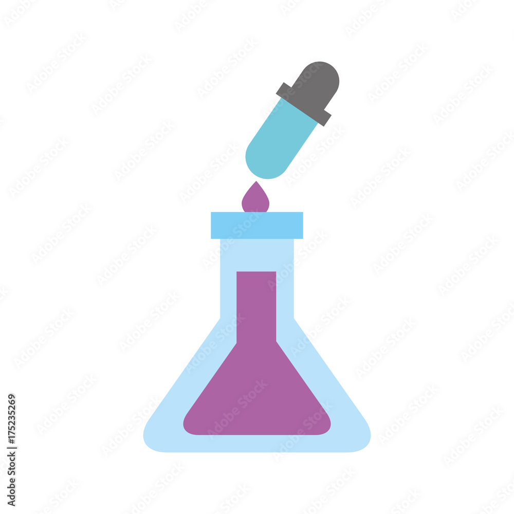 school test tube and dropper liquid science vector illustration school test tube and dropper liquid science vector illustration