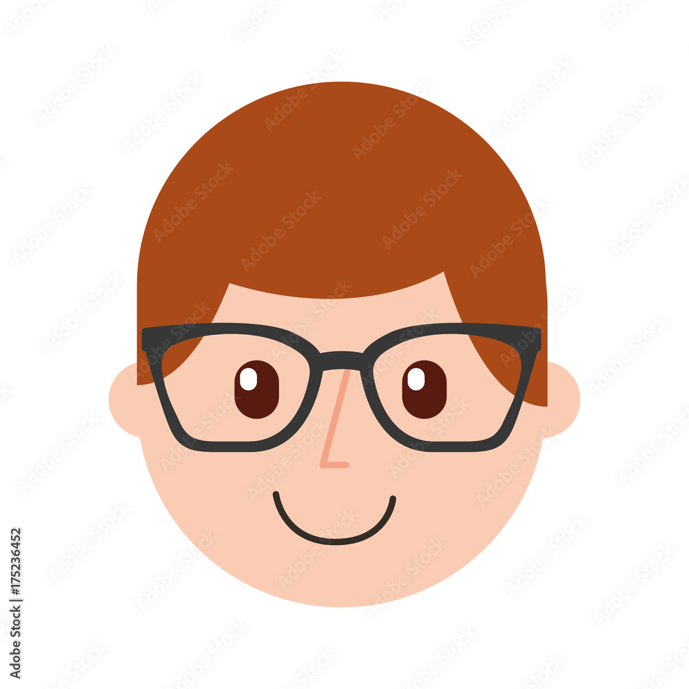 cartoon happy young boy with glasses teacher day cartoon happy young boy with glasses teacher day