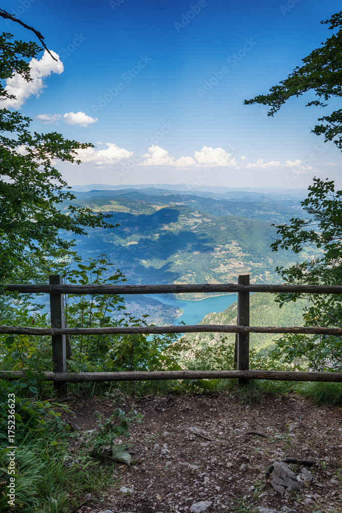 Naklejka premium Biljeska stena viewpoint landscape Tara mountain Serbia