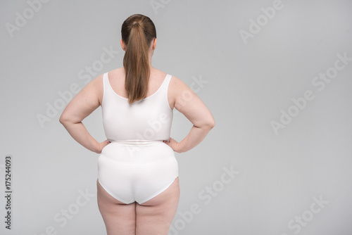 Obraz na plátně Woman showing her body