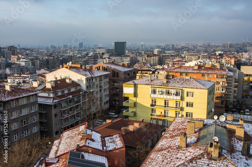 Ankara, Capital city of Turkey at winter time