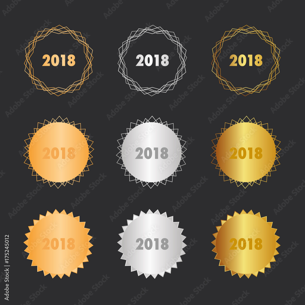 2018 - Frohes Neues - Bronze, Silber, Gold Medaillen 2018 - Frohes Neues - Bronze, Silber, Gold Medaillen