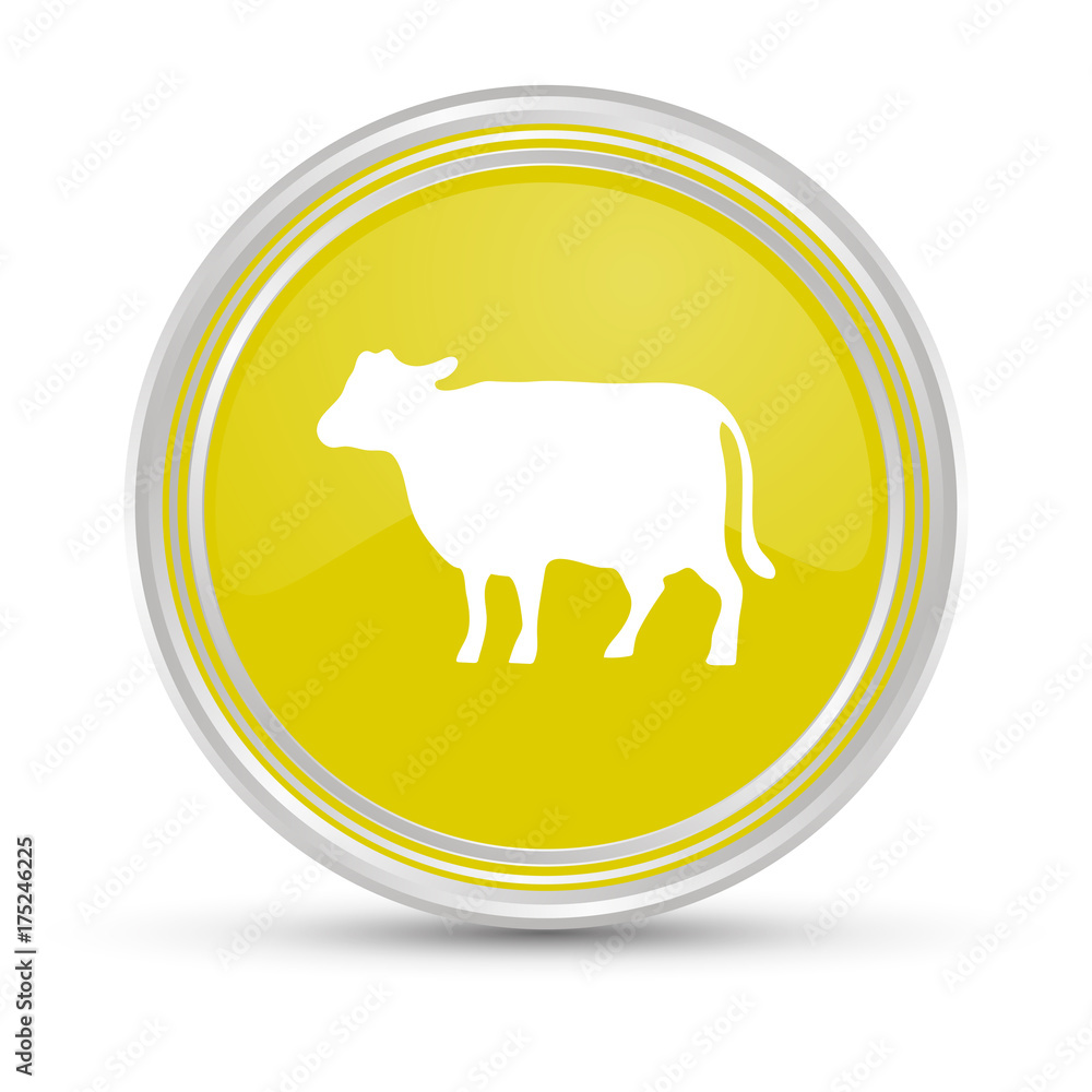 Gelber Button - Kuh Gelber Button - Kuh