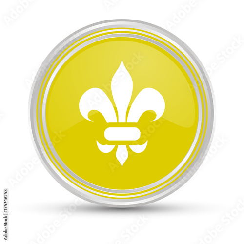 Gelber Button - Ornament