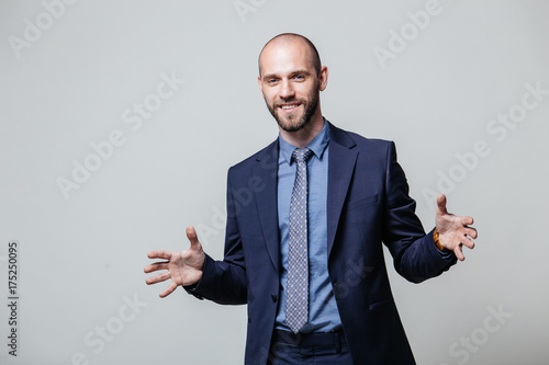 Successful businessman. Portrait of confident young man in formalwear looking at camera