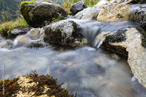 Beautiful mountain waterfall