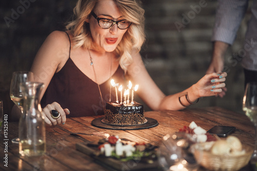 Pretty Woman Celebrating Birthday