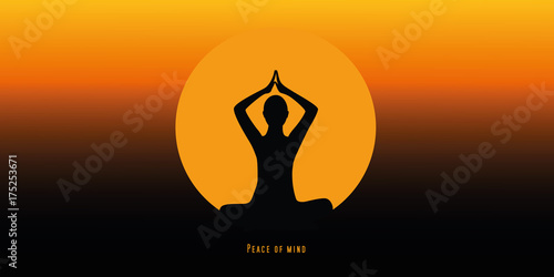 peace of mind yoga bei sonnenuntergang