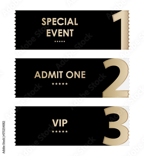 special admit one ticket, vip permission