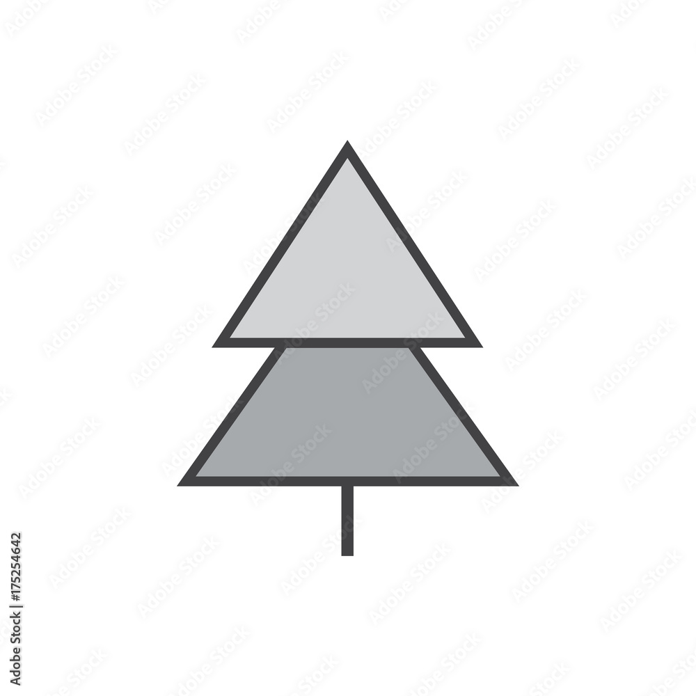 vector illustration of line Tree. Forest creative icon vector illustration of line Tree. Forest creative icon