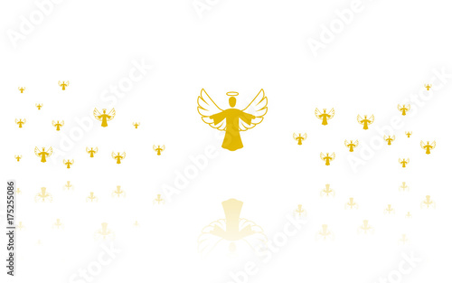 Reflektierende Symbole weiß - Engel
