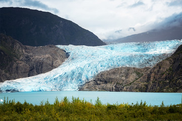 Plexiglas schilderij Gletsjers Mendenhall gletsjer in Juneau Alaska  © chaolik
