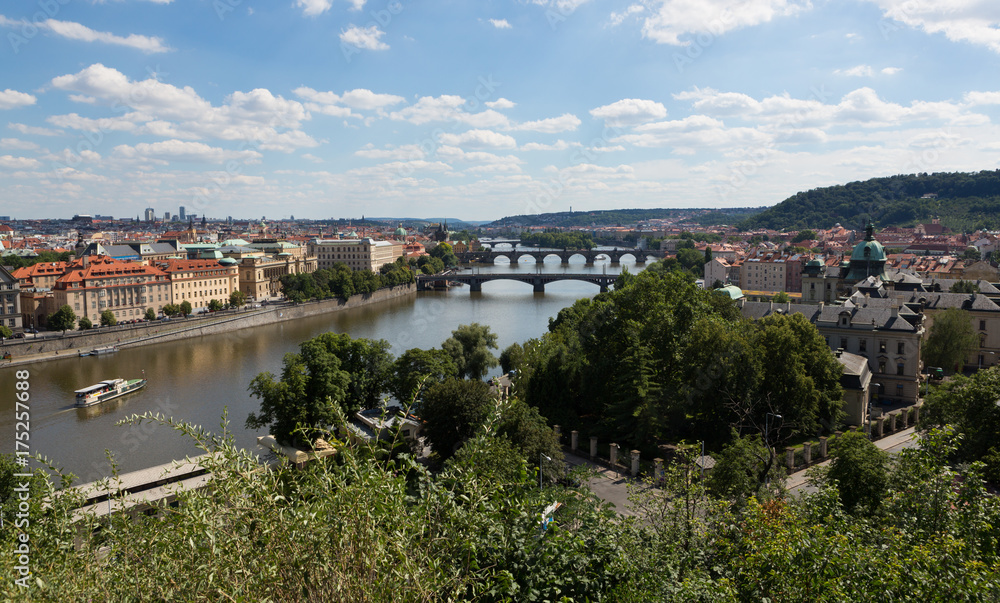 Bridges of Prague  Czech Republic over Vltava River
