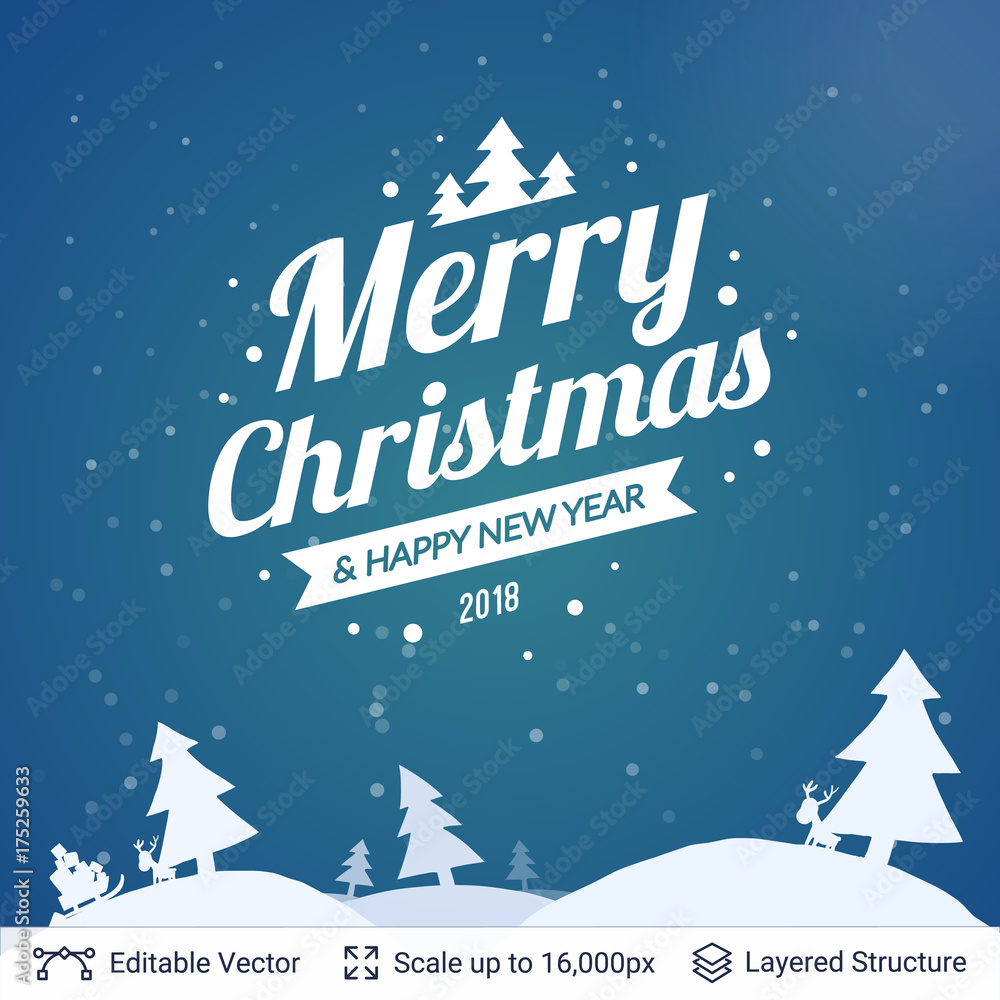 Naklejka premium Christmas background design.