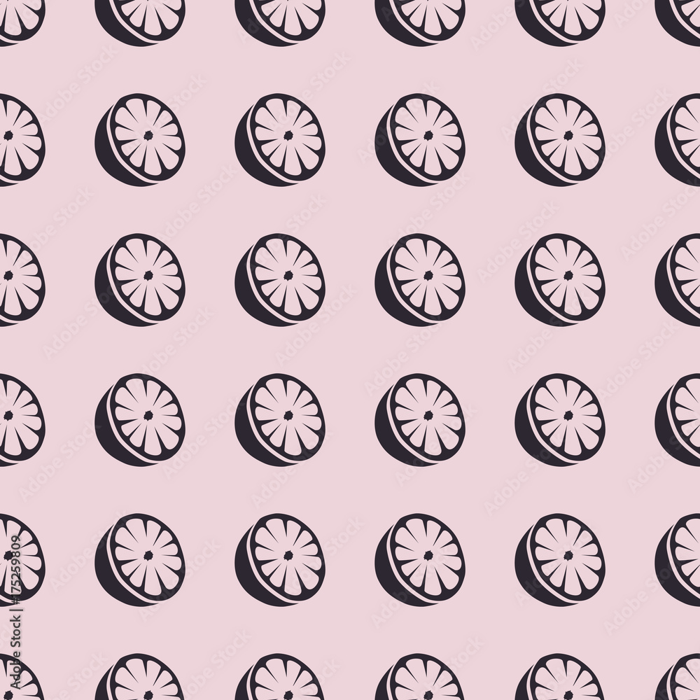 Fruits vector illustration on a seamless pattern background Fruits vector illustration on a seamless pattern background