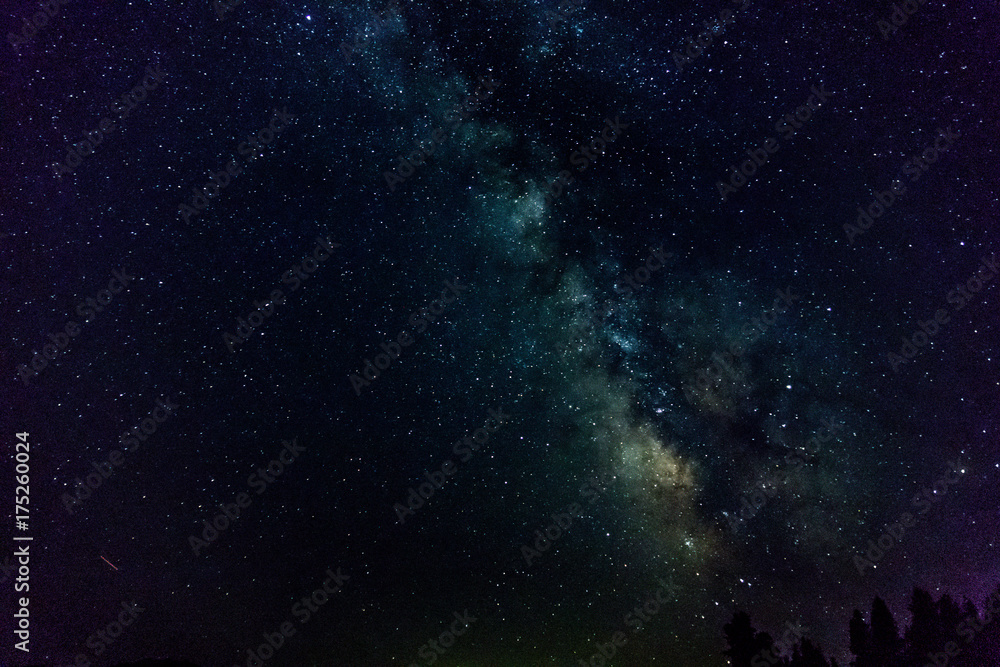 Galaxy Star in the night at Lassen National Park Galaxy Star in the night at Lassen National Park
