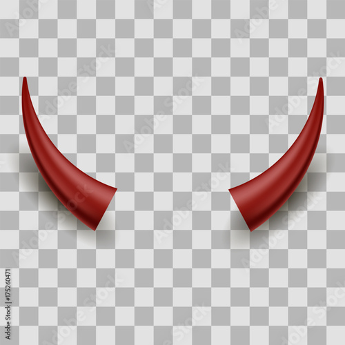 Red Halloween Evil Horns