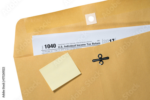 Tax Day reminder for April 17 on envelope