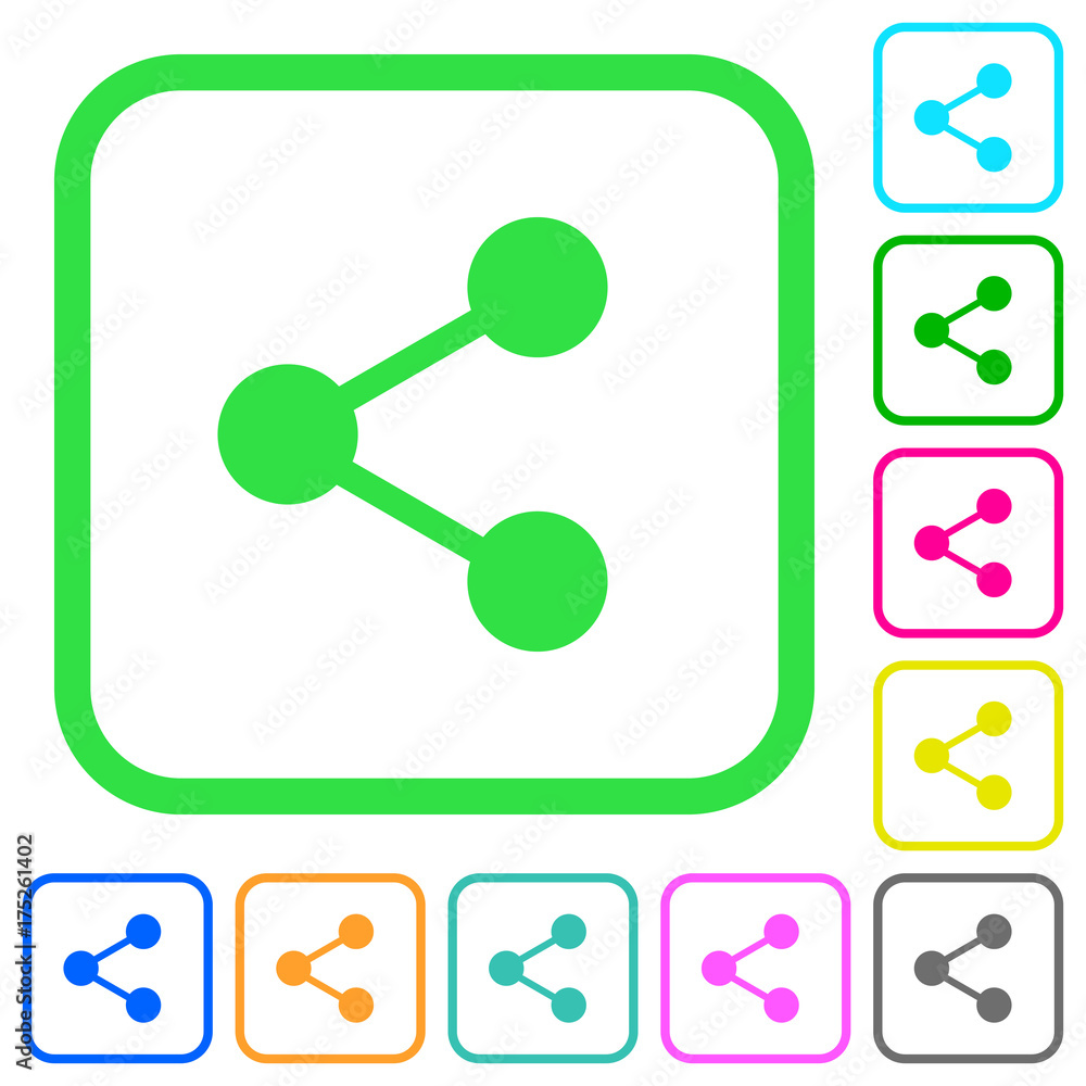 Share vivid colored flat icons icons Share vivid colored flat icons icons