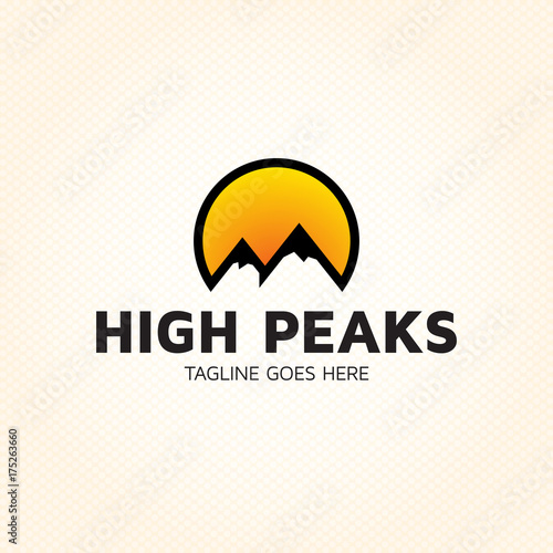 High Peaks Logo Design Template