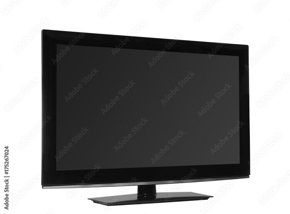 Modern monitor on white background Modern monitor on white background